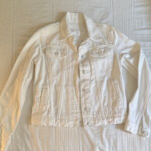 GAP White Denim Jean Jacket